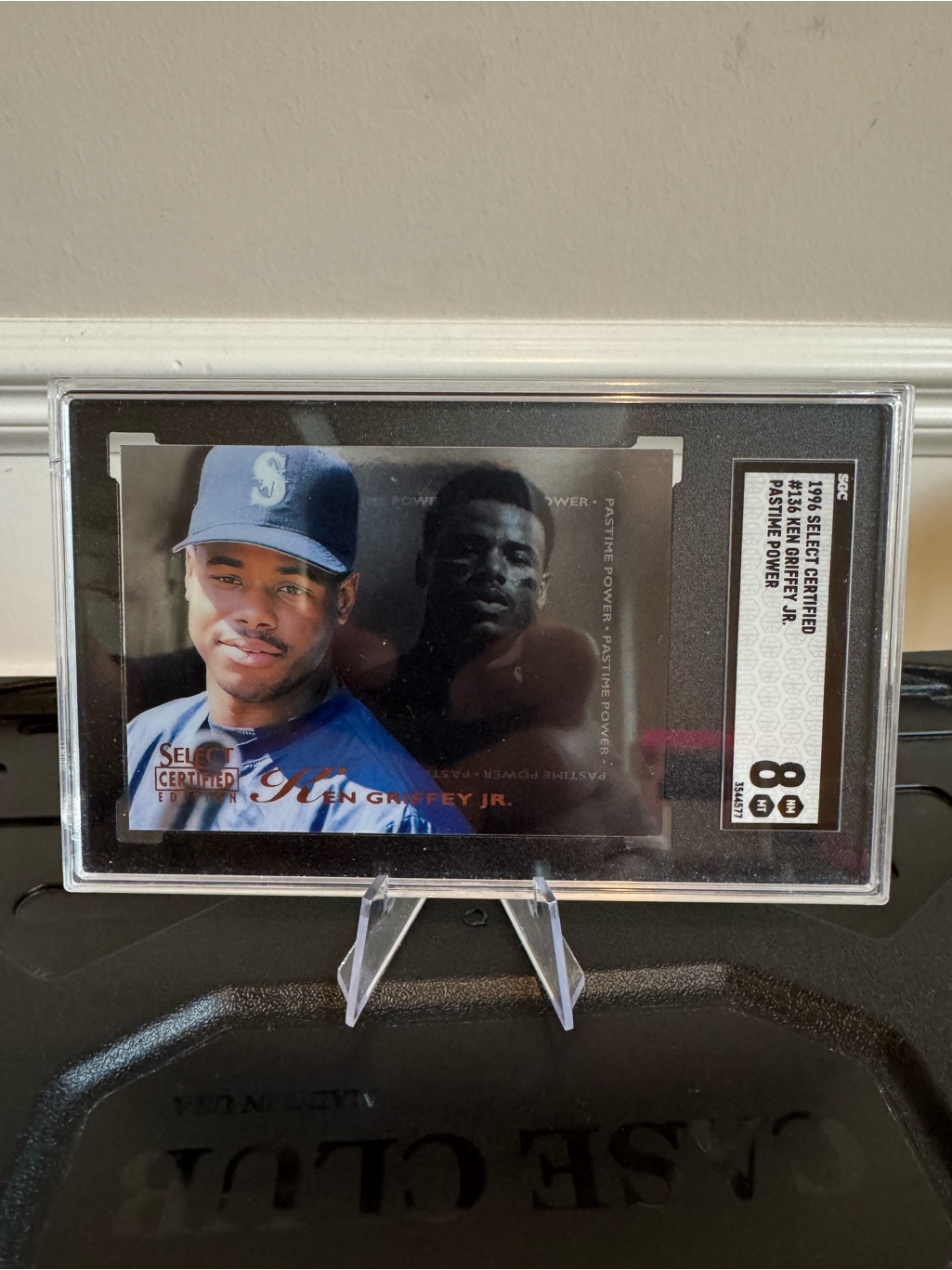 1996 Ken Griffey Jr Pinnacle Select Certified Pastime Power Sgc 8 Seattle
